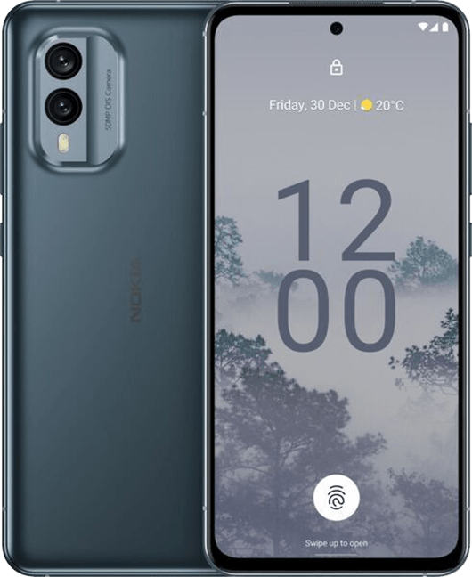 Nokia X30 Blågrön